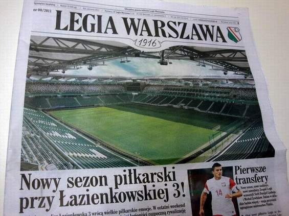 Gazeta klubu Legia Warszawa