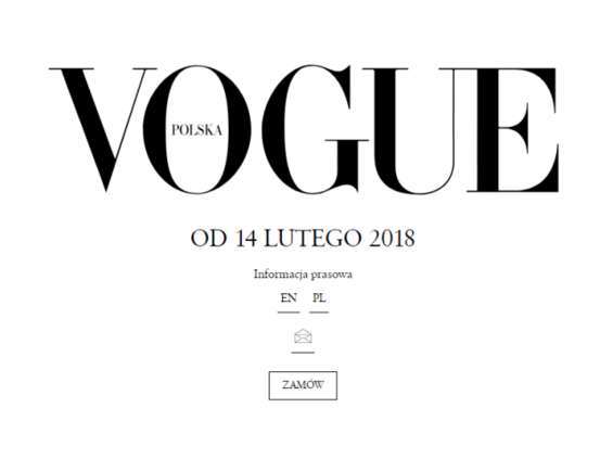 "Vogue Polska" startuje 14 lutego