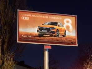Kampania Audi na nośnikach AMS dynamic backlight