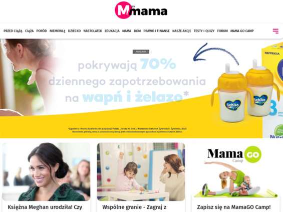 Nowa strona internetowa "M jak Mama"