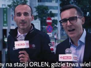 Maciej Kurzajewski z Robertem Kubicą w reklamie Orlenu [wideo]