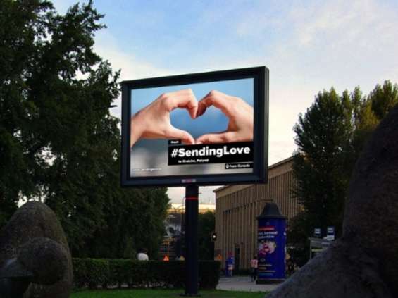 #SendingLove - największa na świecie kampania DOOH także w Polsce