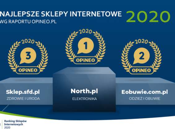 North.pl najlepszym sklepem internetowym w rankingu Opineo.pl