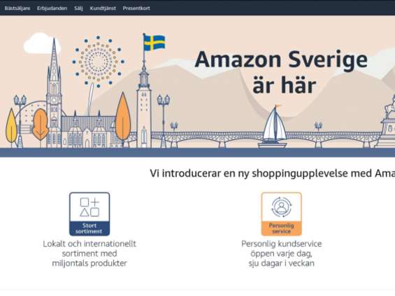 Amazon otwiera sklep internetowy w Szwecji