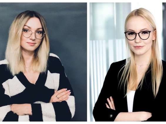 Agnieszka Pawełek i Katarzyna Piskorz w agencji Słucham