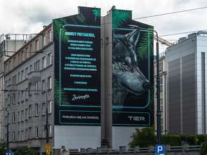 Mural w Warszawie częścią kampanii "Poruszaj się jak zwierzę. Jedź Tier"