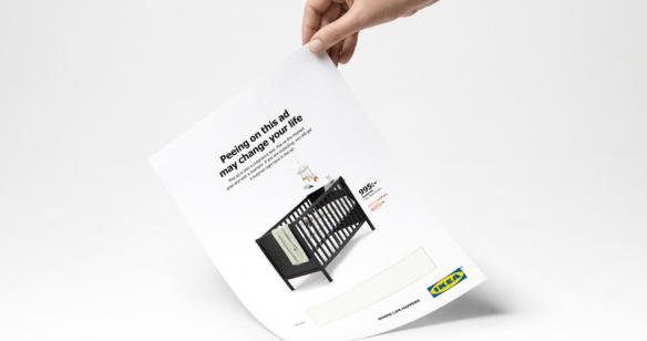 Nagrodzona w kategorii print reklama dla Ikei